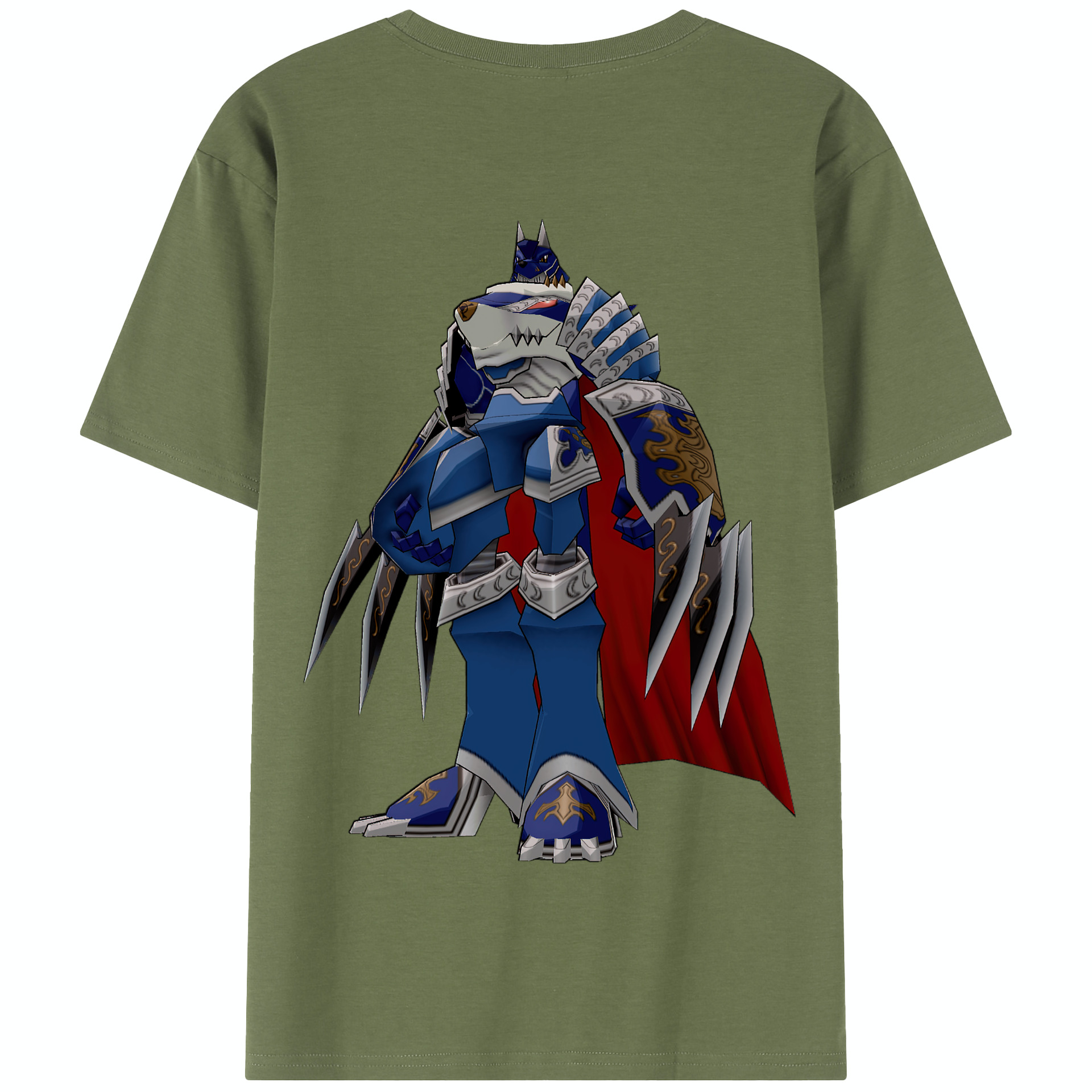 （画像用） Digimon デジタルモンスター/デジモン 綿100％半袖Tシャツ（背面プリント）